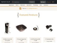 Tablet Screenshot of jazzsales.com